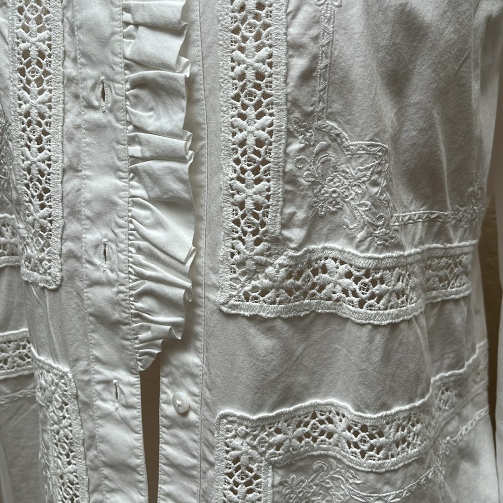 Sézane Ulysse Shirt in Ecru, size 40 (US8), NWT - Picture 14 of 16